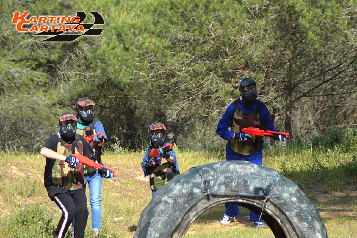 Los beneficios del paintball como actividad extraescolar Karting